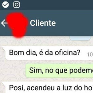 Tirando uma dúvida na oficina