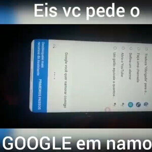 Pedindo o Google em namoro