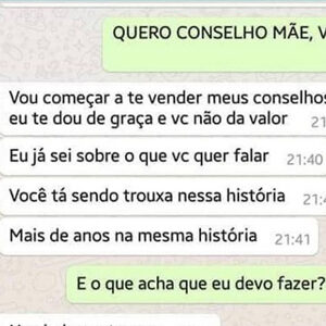 Filha pede conselho pra mãe e leva “patada” de sinceridade