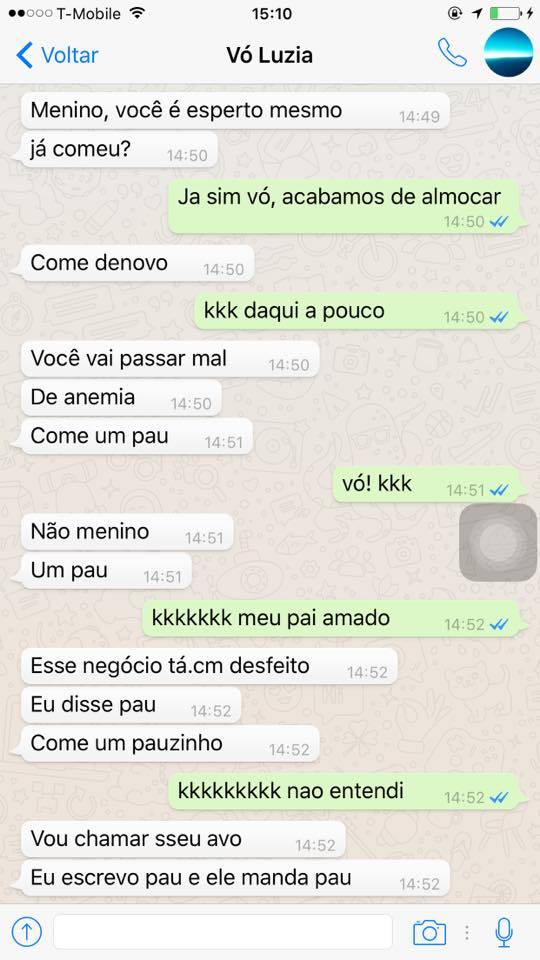 a primeira vez da minha vó no whatsapp