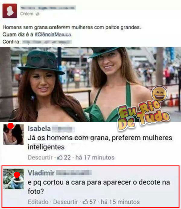 Fala uma coisa, posta outra e escutou uma verdade