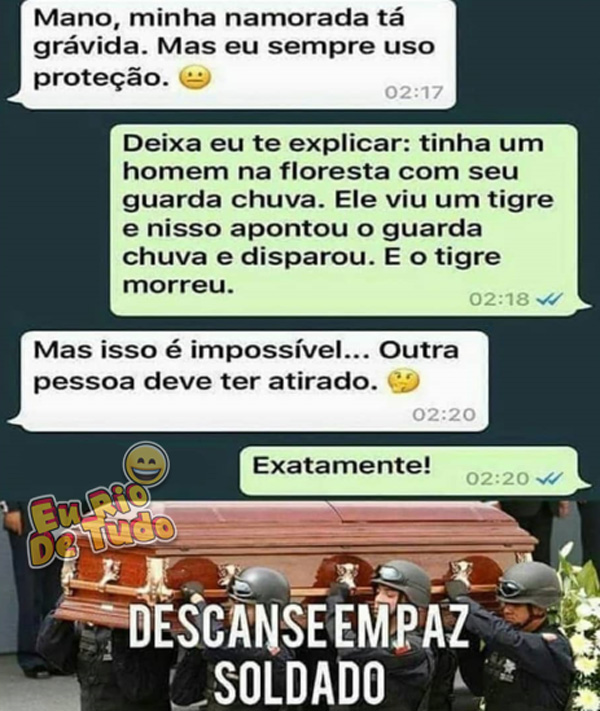 A melhor explicação possível pra não matar o soldado de vez