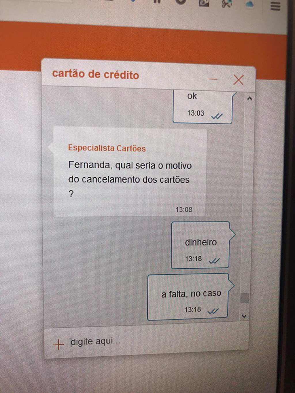 como cancelar um cartão de crédito