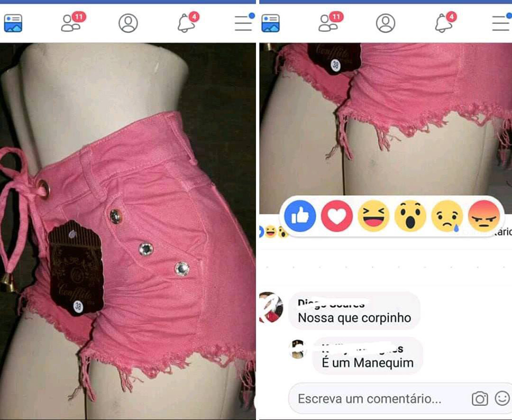 manequim de loja