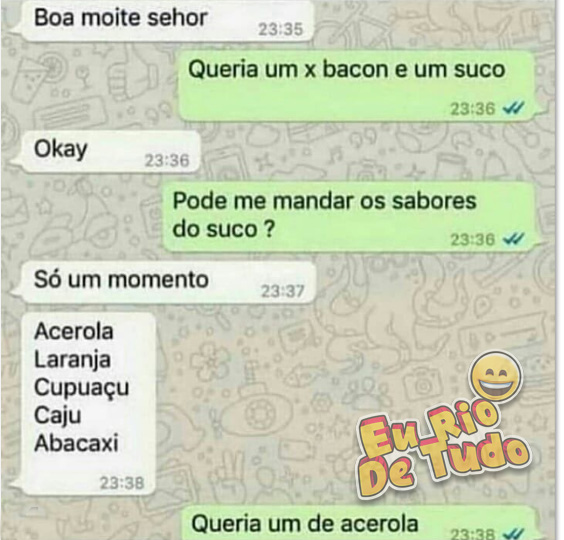 fazer pedido pelo whatsapp