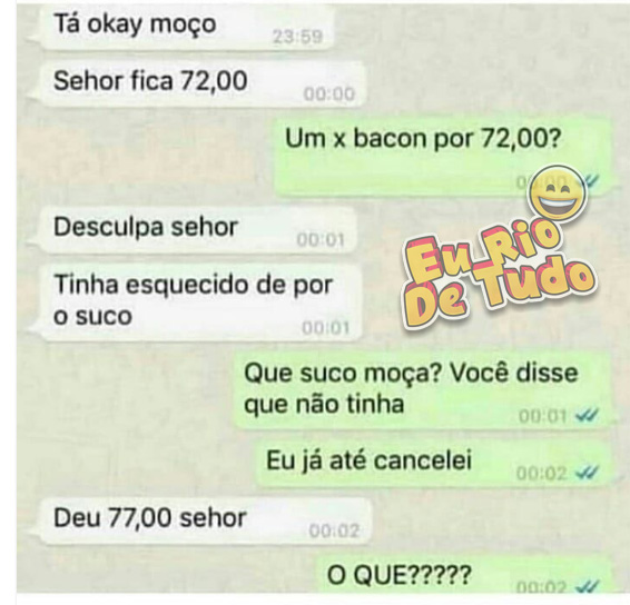 fazer pedido pelo whatsapp