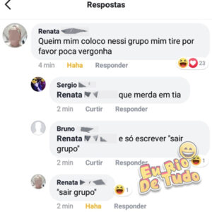 Um grupo cheio de pouca vergonha