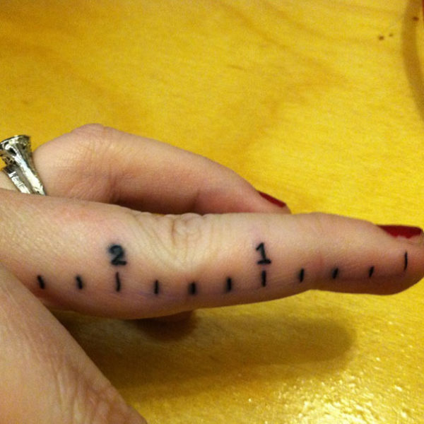 tatuagens interativas régua