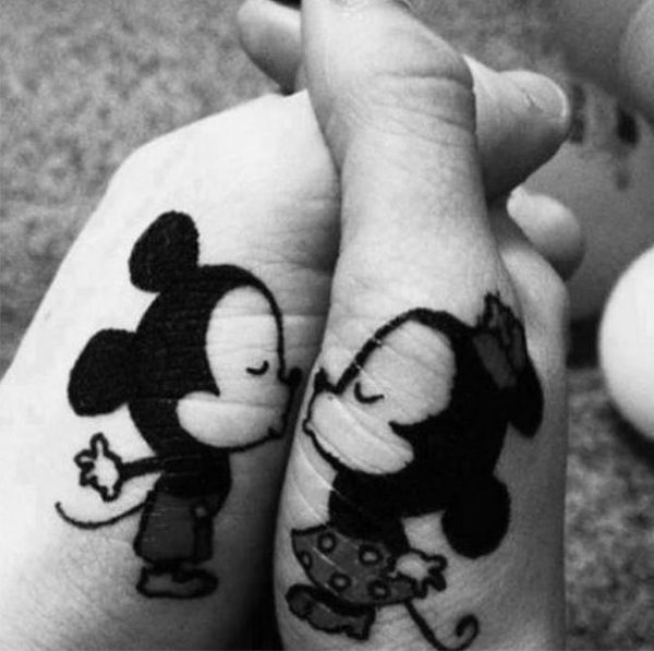 tatuagens interativas mickey e minie