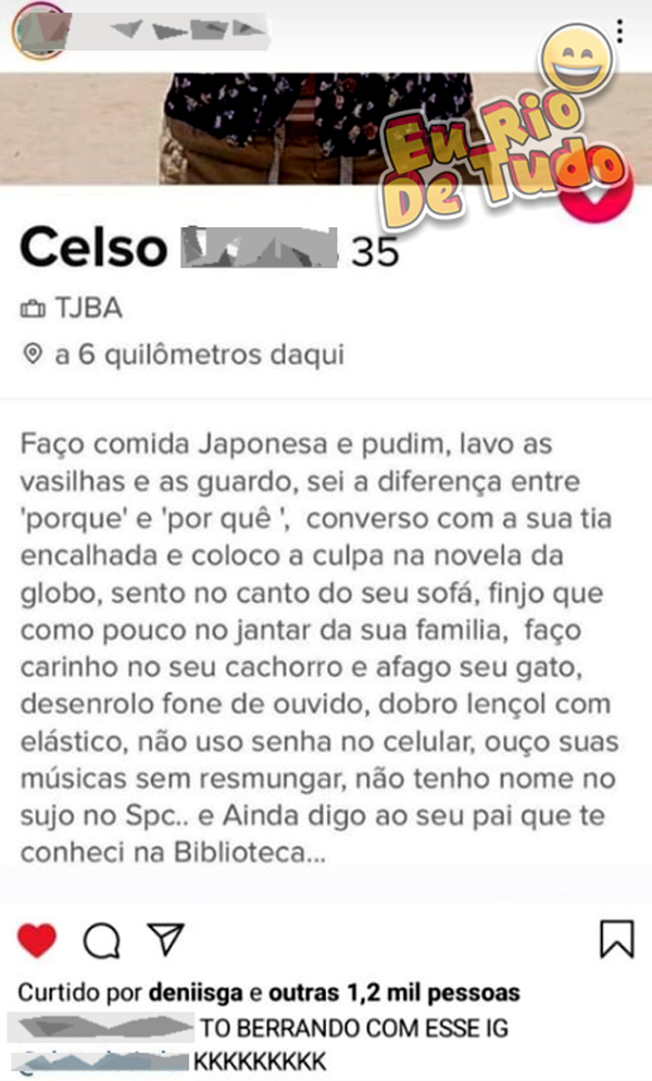 perfis do tinder