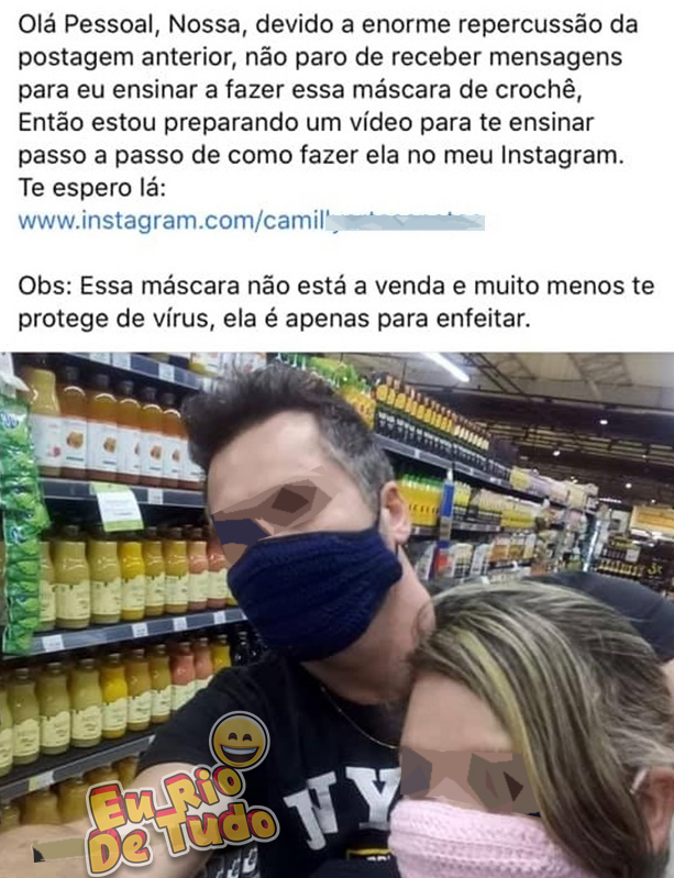 máscara de tecido