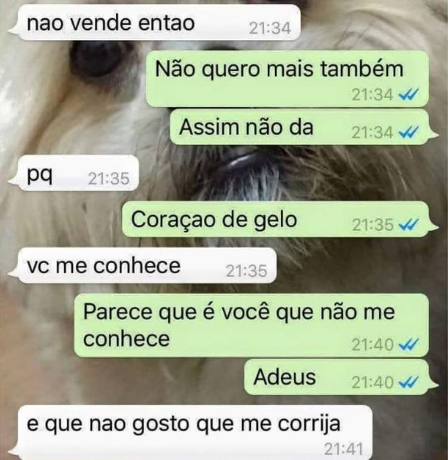 negociando venda de cachorro