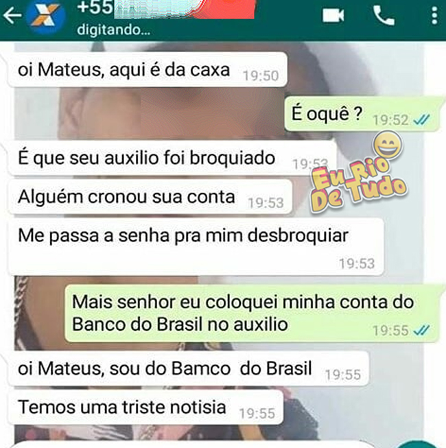 golpe do auxilio emergencial