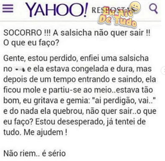 pérolas do Yahoo Respostas