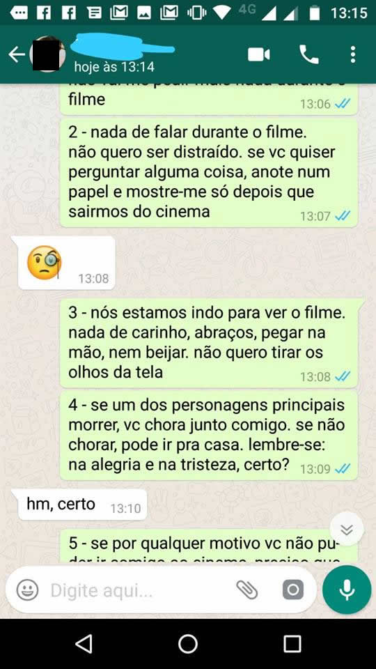 estabelecendo regras num encontro