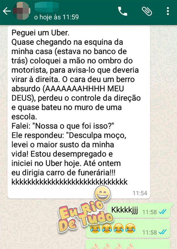 Pra quem pensa que vida de Uber é fácil