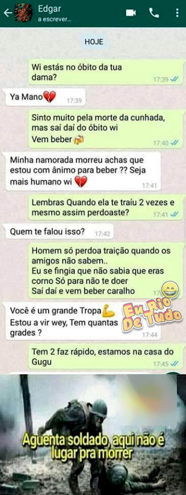 Como tirar um soldado do sofrimento