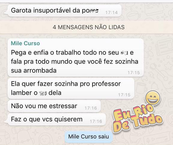 grupo de whatsapp pra fazer trabalho da escola
