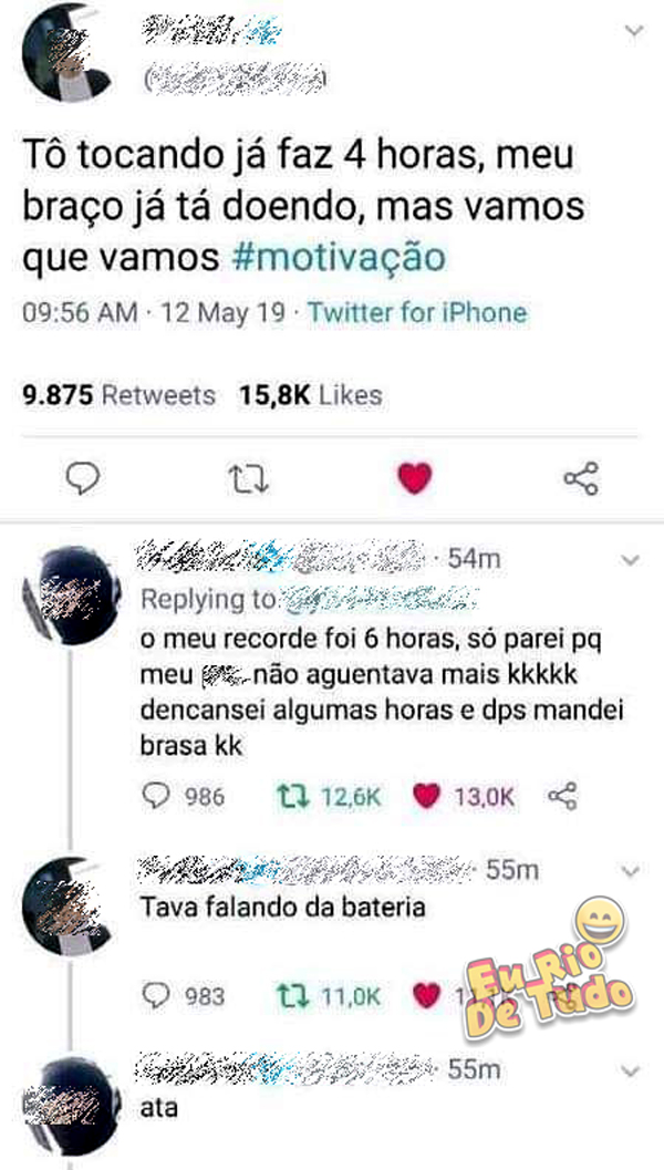 Quantas horas você aguenta tocar sem parar