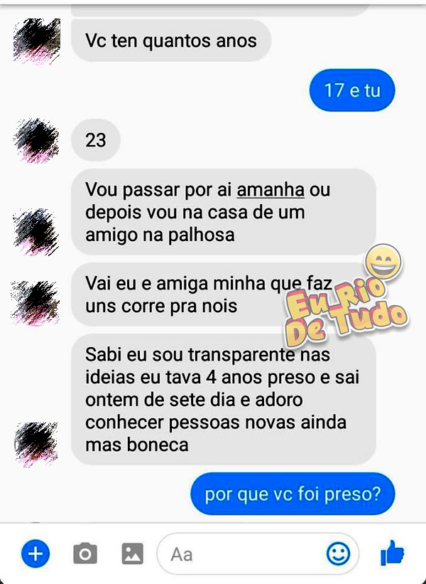 Um pequeno detalhe atrapalhou o xaveco