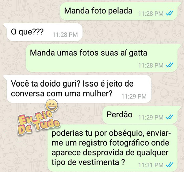 Pedindo nudes